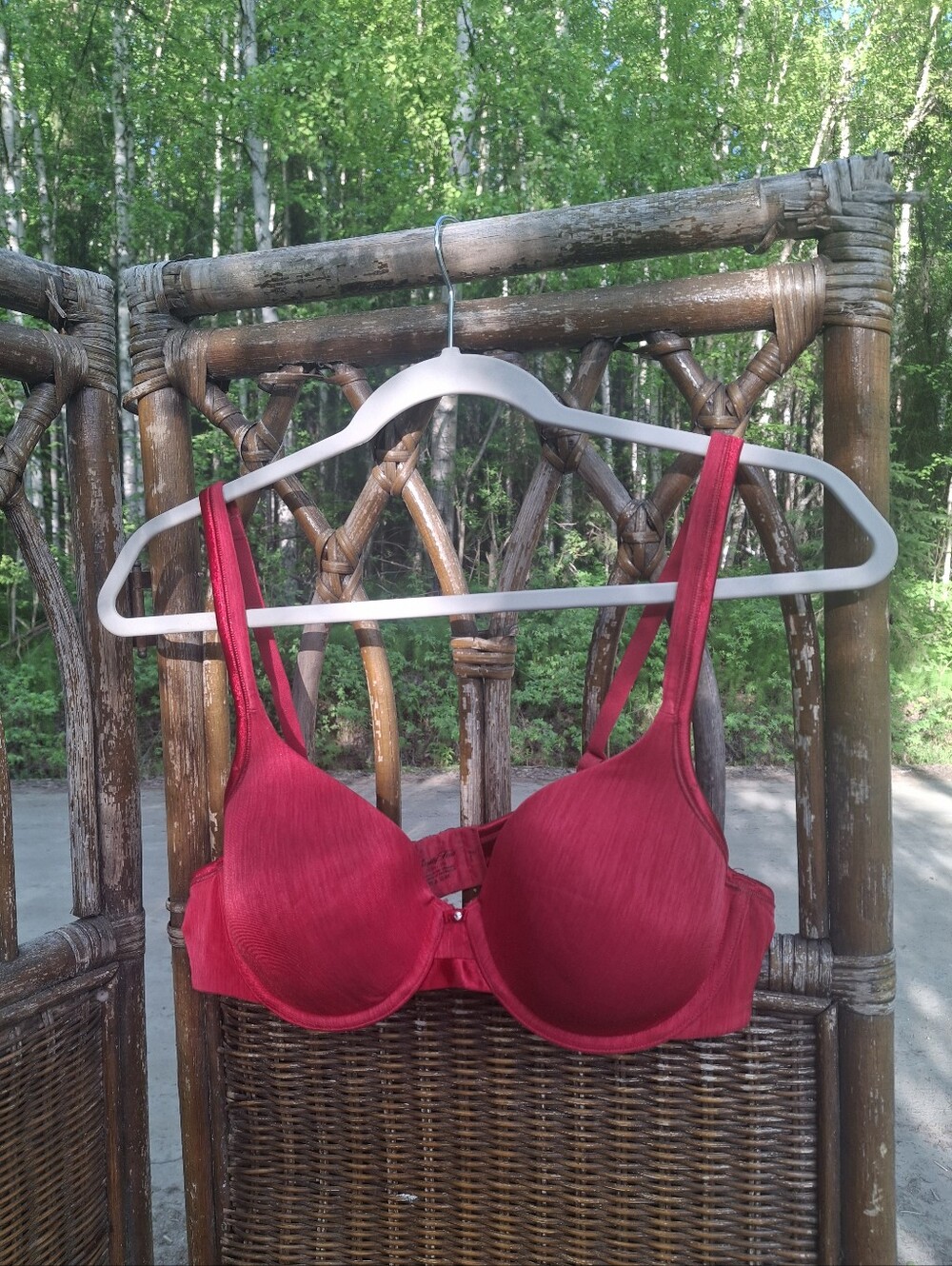 Vanity Fair Red Underwire Bra with Molded Cups